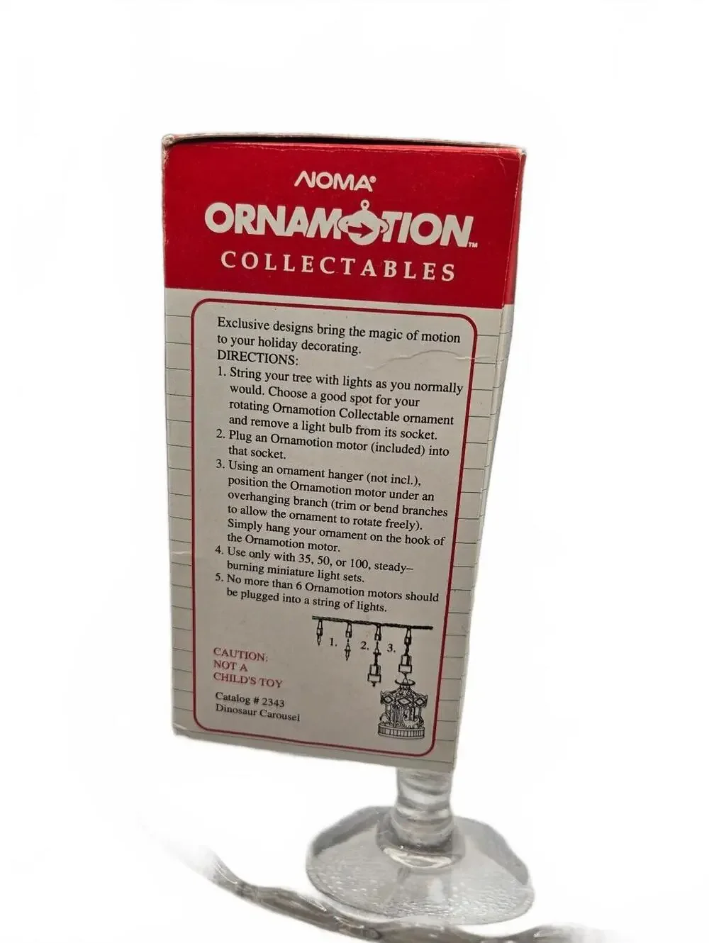 NOMA Ornamotion Collectables Motor Turns Ornament Carousel Christmas